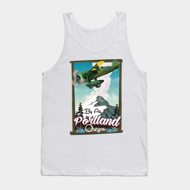 Portland Oregon Travel poster Tank Top by nickemporium1